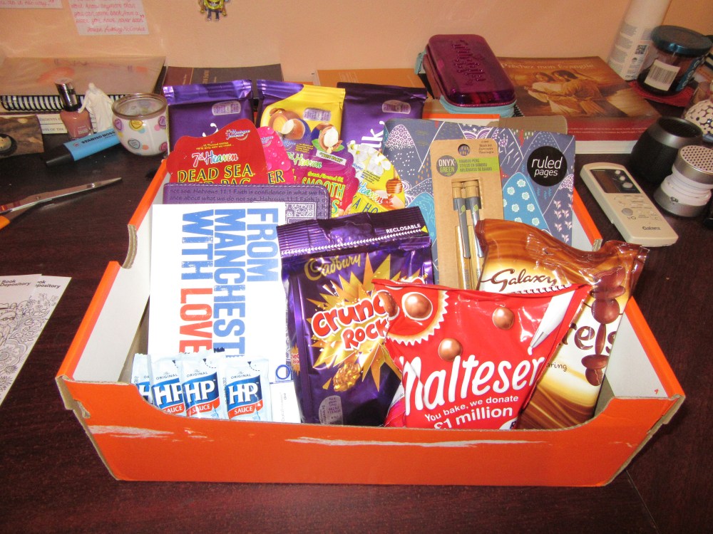 I got 3 packages and _ letter in one day! THANK YOU