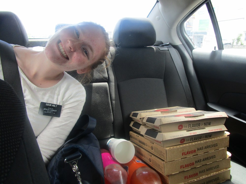 we got pizzas for all the zone