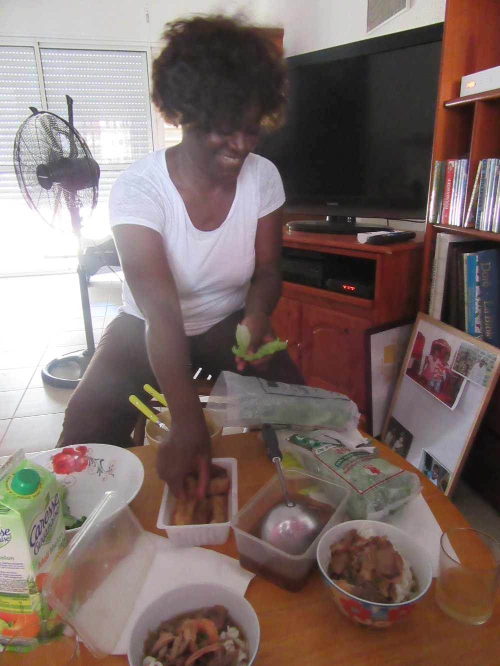 sr esther fed us and fed us and then fed us some more!!