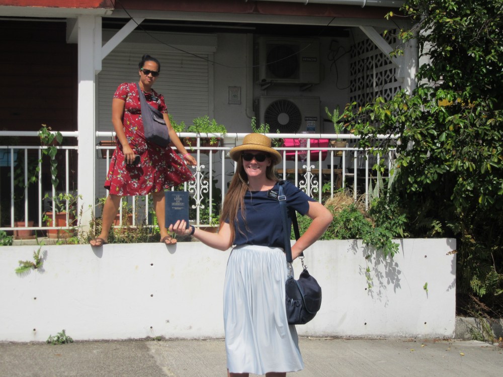 a white lady gave me a sun hat_ and so now we look like jehovahs witnesses